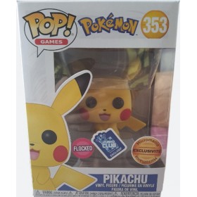 Funko Pop! Pokemon Flocked Pikachu #353 - Funko Club Micromania Exclusive - Rare Grail Zeldzaam